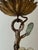 Italian Florentine Tole Flower Chandelier in Gilt Iron, 1950 For Sale - Image 11 of 18