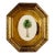 Original Hand-Painted Palm Tree Painting in a Vintage Italian Frame For Sale