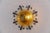 Iron glass flush mount ceiling / wall light, 1960s germany the fixture need 1 x e27 standard bulb with 60w max. light...