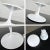 1960s Mid Century Modern Table Lamp Stemlite by Bill Curry for Design Line With Opaque White Glass Ball Shade For Sale - Image 10 of 13
