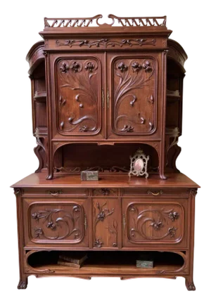 Antique Jugendstil Cupboard, 1890s