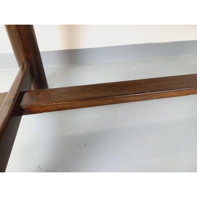 Brutalist Rectangular Dining Table in Dark Pine by Georges Robert, 1950s-1960s For Sale - Image 15 of 18
