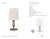 AERIN by Visual Comfort Signature Ovid 14" Cordless Accent Lamp in Silver Lustre with Silk Pleated Shade Designer: AERIN...
