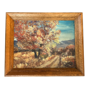 1970’s Original Impressionist Autumn Landscape Painting