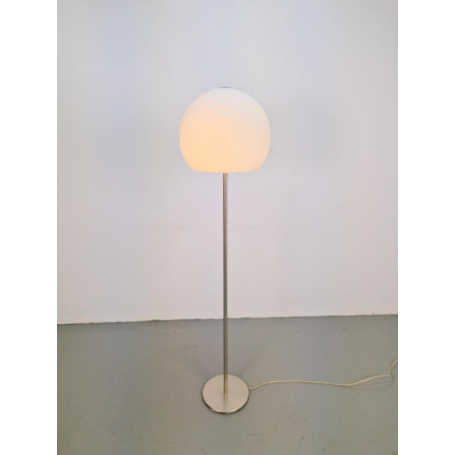 Vintage Opaline Glass Globe Floor Lamp from Hufnagel Leuchten, Germany, 1970s For Sale - Image 5 of 13