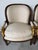 Beige Vintage French Empire Style Swan Armchairs With Gilded Carved Arms – A Pair For Sale - Image 8 of 12
