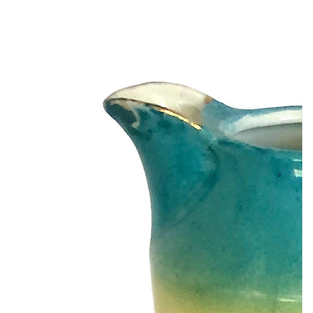 Early 20th Century Highland Cattle at Sunset on an Antique Porcelain Pitcher For Sale - Image 12 of 12
