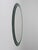 Mid-Century Oval Green and Grey Scalloped Wall Mirror from Cristal Arte, Italy, 1960s For Sale - Image 11 of 15