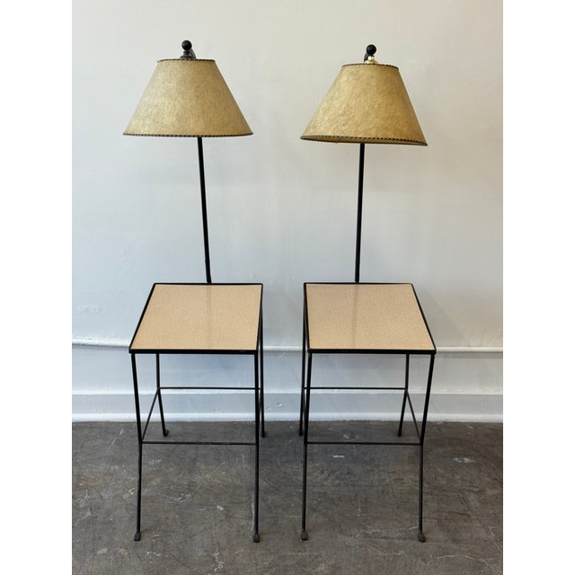 Black 1950s Pair of Verplex Style Side Tables For Sale - Image 8 of 14