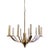 Optimus Chandelier in Gold Finish For Sale