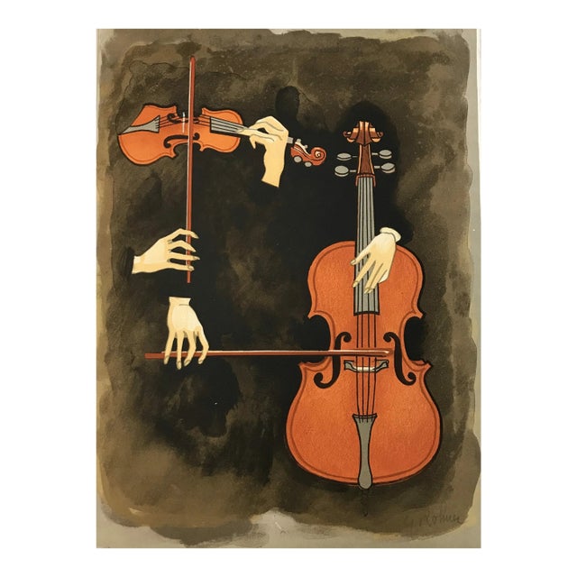 Georges Rohner Signed Original Lithograph Un Mal Delicieux 1972* For Sale