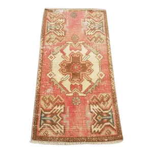1950s Small Handknotted Turkish Rug