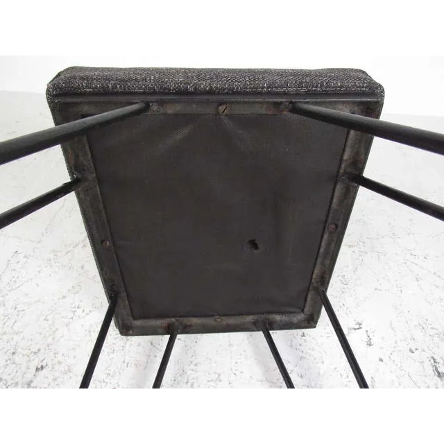 Set of Midcentury Hairpin Barstools For Sale - Image 9 of 13