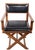 Black Stylized Directors Chair by Bernhardt C. 1970's For Sale - Image 8 of 10