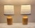 Vintage Bedside Lamps with Yellow-Brown Yew Wood Base and Fabric Shade from Lamplove, 1980s, Set of 2 For Sale - Image 10 of 10