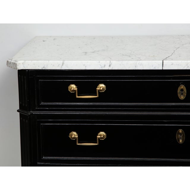 Traditional Directoire-Style Commode With Marble Top For Sale - Image 3 of 13