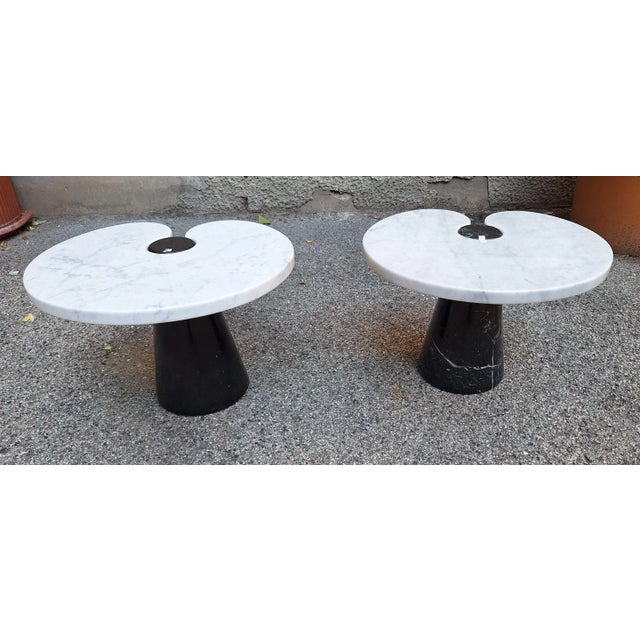 Stone Black Marble Eros Coffee Tables by Angelo Mangiarotti for Skipper, 1980s, Set of 2 For Sale - Image 7 of 7