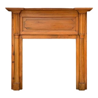 fireplace mantel mantels pine 19th century early chairish