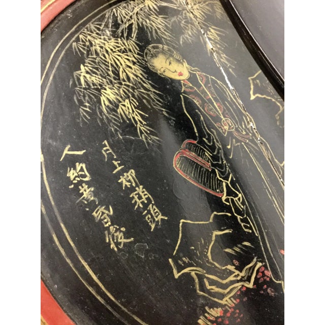 Antique Chinese Wood and Rattan Rice Box For Sale - Image 4 of 13