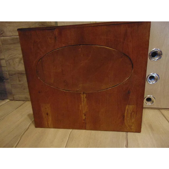 Wood Art Deco Desktop Cabinet with Mirror For Sale - Image 7 of 10