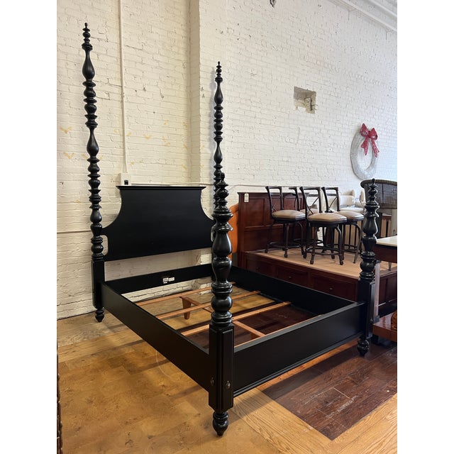 Queen Size Ethan Allen FourPoster Bed Frame Chairish