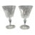 Late 20th Century Vintage Pair Baccarat Crystal Piccadilly Wine Glasses For Sale
