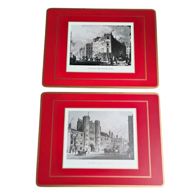 Vintage Pimpernel British Heritage Cork-Backed Placemats - Set of 8 - Boxed For Sale - Image 4 of 12
