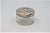 Acid-Etched Glass Bottle with Silver Lid and Floral Reliefs For Sale - Image 5 of 8