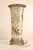 Hand Painted Porcelain Decorative Vase with Gilded Metal Base and Cap For Sale - Image 4 of 17