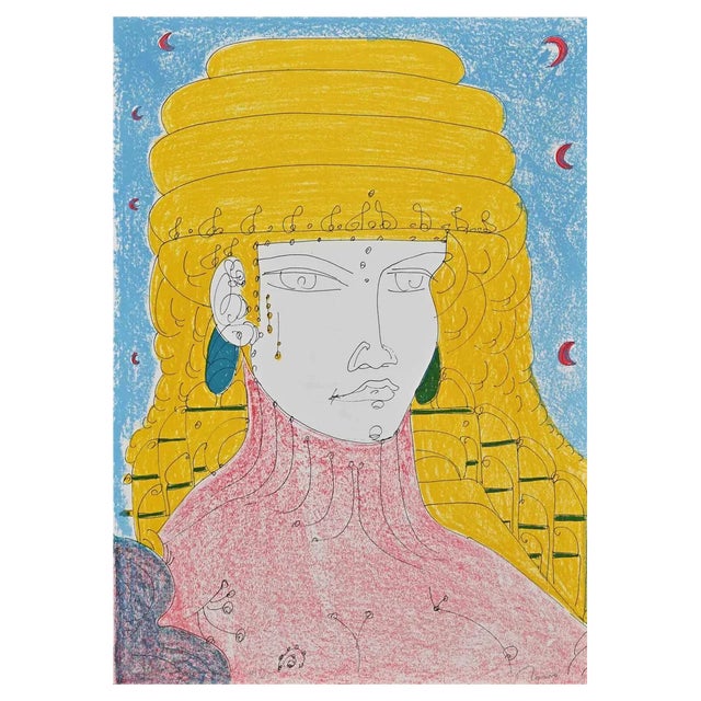 Tono Zancanaro, Poppea, Lithograph, 1981 For Sale