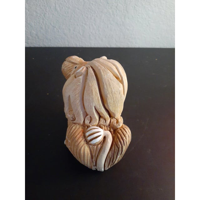1980s Artesania Rinconada Hand Carved Lion Figurine For Sale - Image 4 of 7