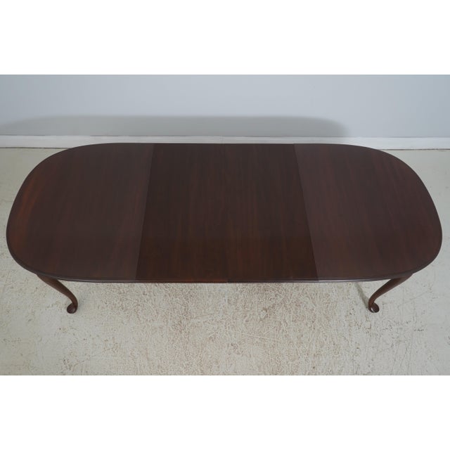 Ethan Allen Queen Anne Cherry Dining Room Table For Sale - Image 14 of 18