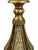 Late 20th Century Vintage Tuscan Gold Mosaic Pillar Candle Holder With Ornate Details For Sale - Image 5 of 5