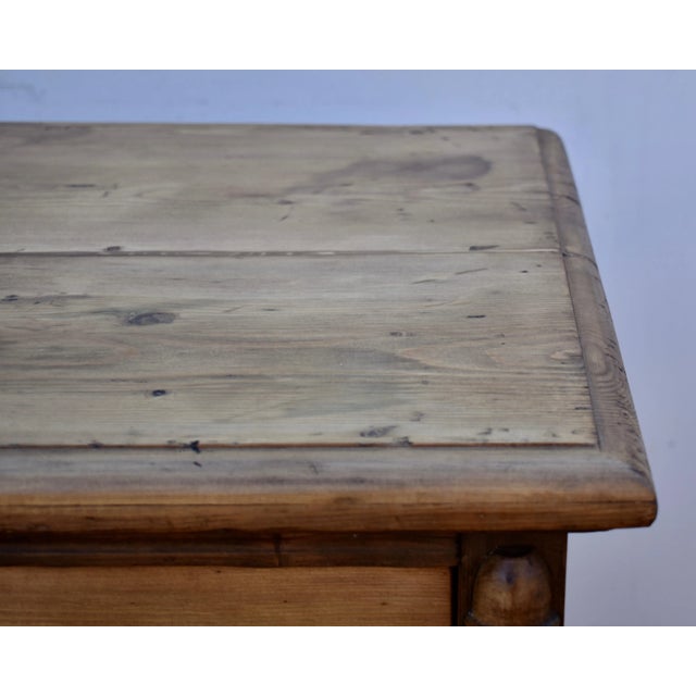 Pine Chest of Five Drawers For Sale - Image 10 of 12
