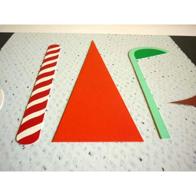 Lucio Del Pezzo, Screen Print & Collage, 1980s For Sale - Image 4 of 10