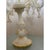Early 21st Century Murano Glass White and Gold Table Lamp with Flowers and Leaves by Simoeng For Sale - Image 5 of 8
