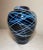 Mid-Century Modern Large Vintage Hand Blown Signed Colin Stone 1985 Iridescent Opal Web Glass Vase For Sale - Image 3 of 10