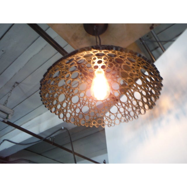 2010s Contemporary Steel Pendant Light For Sale - Image 5 of 6