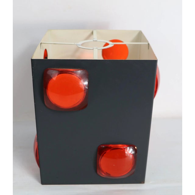 Mid-Century Modern Mid Century Jeweled Shade Possibly Lightolier After Sarfatti For Sale - Image 3 of 12