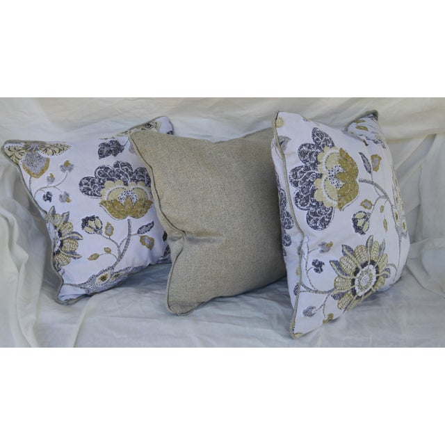 Floral Accent Pillows Set of 3 Chairish