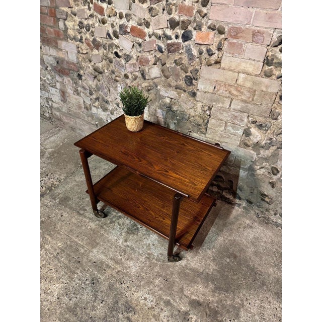 Vintage Danish Rosewood Drinks Trolley, 1960s For Sale - Image 12 of 18