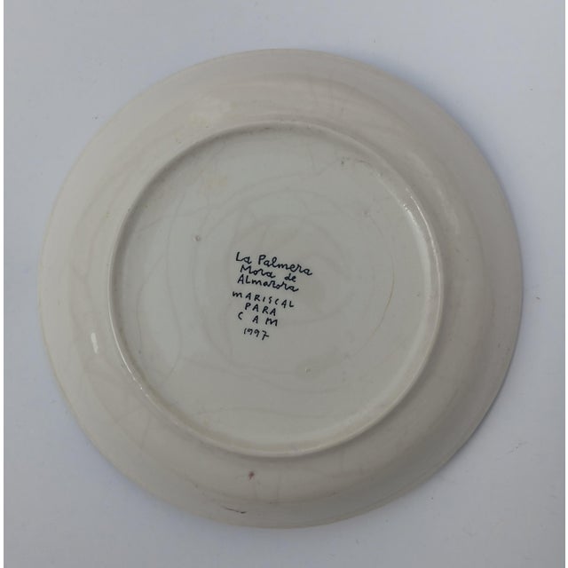 La Palmera Mora de Almazora Plate in Ceramic by Javier Mariscal, 1997 For Sale - Image 4 of 4