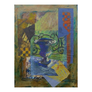 "French Vase" Contemporary Collage Print by Martha Holden For Sale
