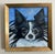 Contemporary Original Oil Painting of a Black & White Pomeranian Dog by Alexandra Brown For Sale - Image 3 of 6