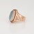 Late 19th Century Antique Victorian Moonstone Ring Sz 6.5 Vintage 10k Rose Gold Fine Jewelry For Sale - Image 4 of 7