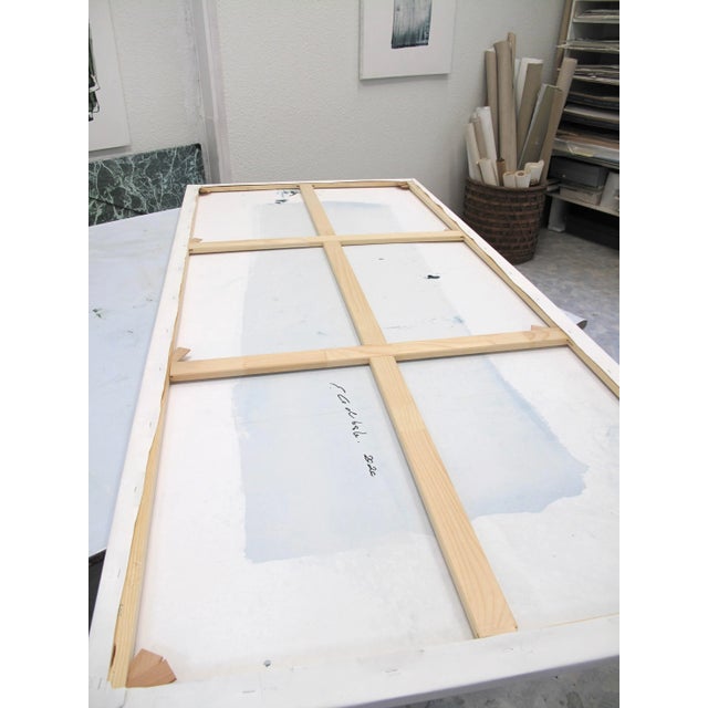 Early 21st Century Emma Godebska, Acid Blue, 2020, Acrylic on Canvas For Sale - Image 5 of 8