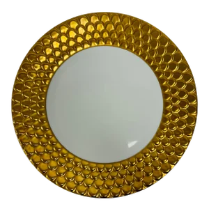 l'Objet Aegean Gold Sculpted Service Plate