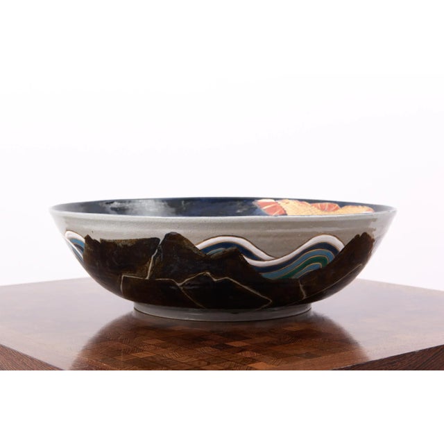 Early 21st Century Hand-Painted Ceramic Bowl, Japan, 2016 For Sale - Image 5 of 8