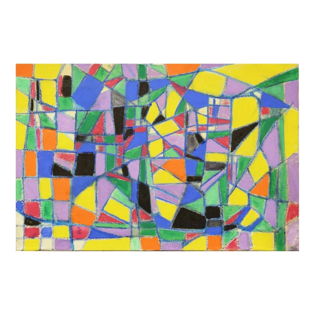 Bright Mosaic - Oil Painting 2019 by Giorgio Lo Fermo 2019 For Sale