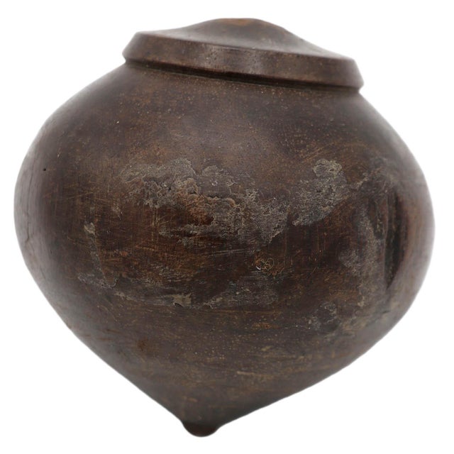 Vintage Spinning Wooden Top For Sale - Image 4 of 4